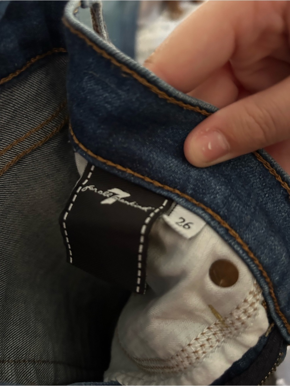 Free People Vintage Wash Blue Flare Jeans - Picture 3 of 3